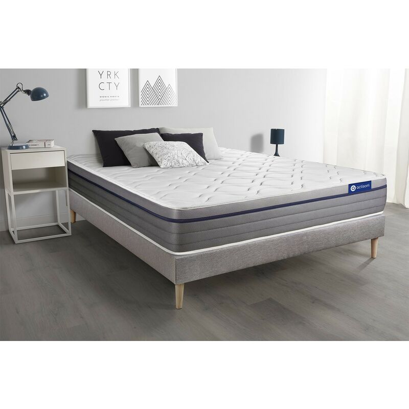 Rete ortopedica a 14 Doghe, adatto a letto da una piazza e mezza, 100% Made  in Italy, Rete in multistrato di betulla, cm 140x200h34