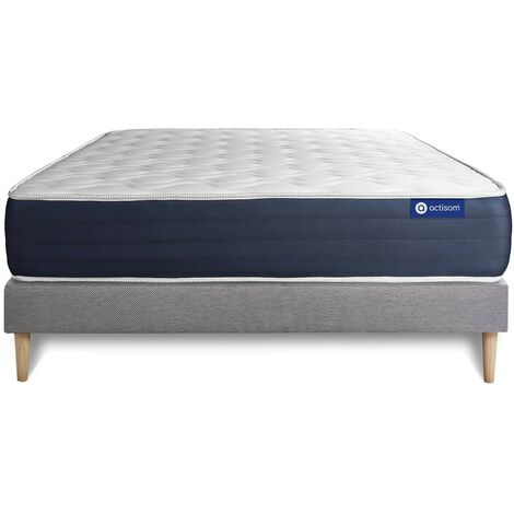 Kit rete e materasso matrimoniale Actimemo sleep 140x210cm - Spessore : 22  cm- memory foam - Bilanciato 