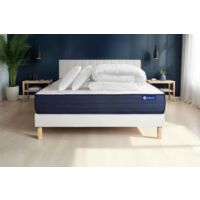 Pacchetto letto completo - Materasso 160x200cm + Box spring con doghe (kit) + 2 cuscini + Piumino - Actimemo Life