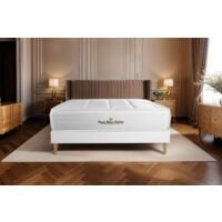 kit rete e materasso matrimoniale Windsor 140 x 210cm - Spessore : 26cm - memory foam e molle insacchettate - Bilanciato