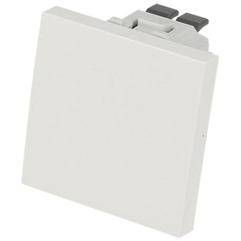 Interrupteur va-et-vient 2 modules pour goulotte - Couleur matériel - Blanc