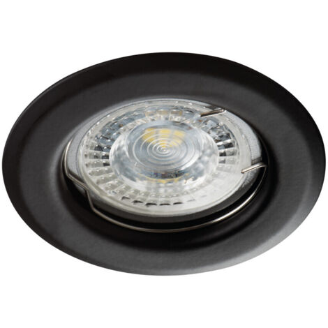 Anneau ALOR pour spot encastrable compatible avec culots GU10 et Gx5,3 - type de spot lumineux - Anneau noir pour spot encastrable standard