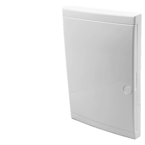 Porte blanche pour coffret plastique MAXI-RAIL - porte blanche - Porte blanche pour coffret 2 rangées 13 modules
