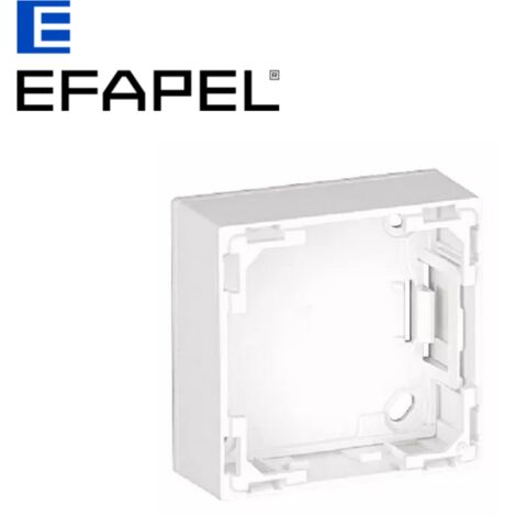 Boîte 60x60 en saillie pour appareillage blanc