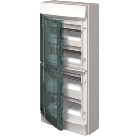ABB – Coffret électrique nu 2 rangées 12 modules – IP65 étanche – Résistance IK10 – Pour environnements extérieurs exigeants