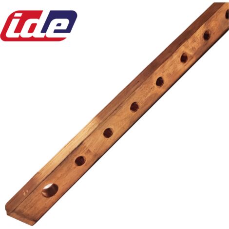 Barre en cuivre filetée 20x10mm M8 longueur 1000mm