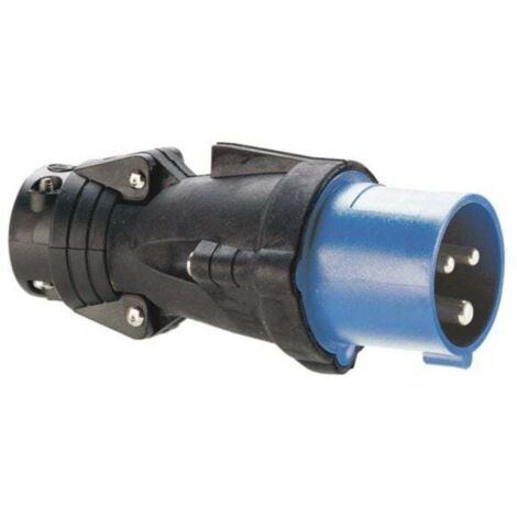Fiche mobile droite Hypra IP44 16A - 200V à 250V - 2P+T - caoutchouc - LEGRAND