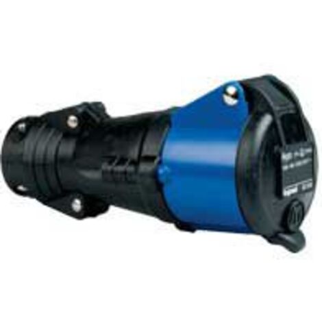 Prise femelle Hypra 3 à 5 broches 16A étanche IP44 en caoutchouc - type de prise mobile droite hypra - Prise 2P+T - 16A - 200/250V (1/3)