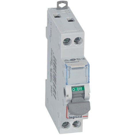 Legrand – Interrupteur sectionneur 2 pôles 400V 20A – Contacts à double coupure – Montage sur rail symétrique – 406432 - DX3-IS