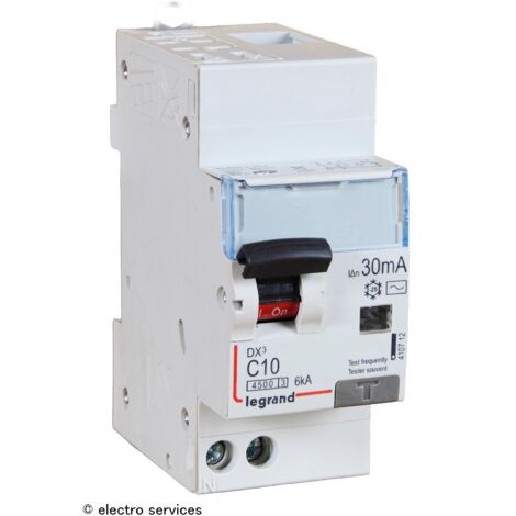Disjoncteur différentiel Phase Neutre - 4,5kA - 30mA - Type AC - 10A - type de disjoncteur diff - Disjoncteurs diff. 1P+N - 4,5kA - type AC - 10A (1/4)
