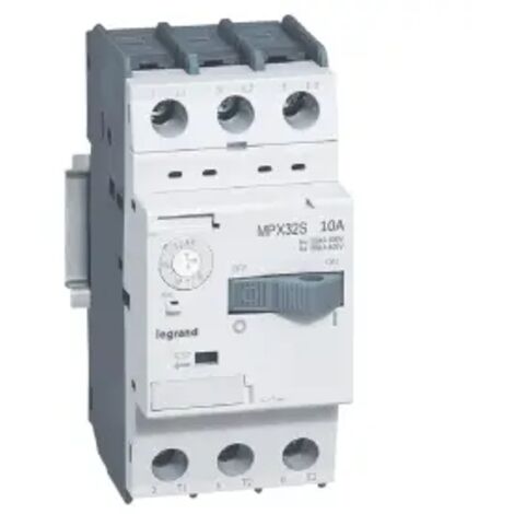 Disjoncteur moteur magnétothermique MPX³32S - 0,63A à 10A - 50kA ou 100kA en 415V - plage de réglage thermique disjoncteur - Disjoncteur 6A à 10A - 50kA en 415V (1/3)
