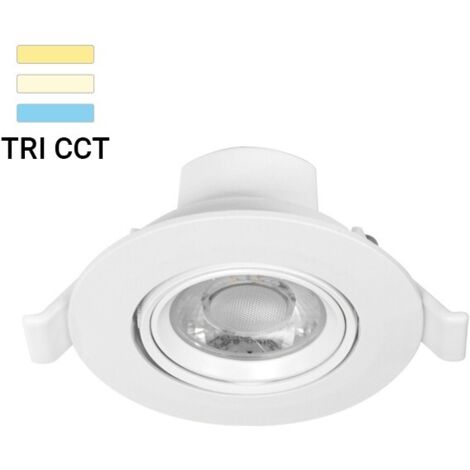 Spot LED blanc encastrable inclinable CARAT II CCT ECO IP20 7W (1/9)