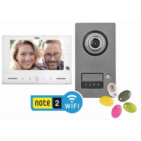 Urmet – Kit interphone vidéo WiFi 7'' tactile – Alimentation 230V – Compatible jusqu'à 4 moniteurs – Commandes domotiques – 172395