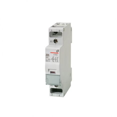 Contacteur modulaire de puissance 20A ou 24A - Type de contact - Bobine 48V - 2NO (2F) - Ouvert au repos