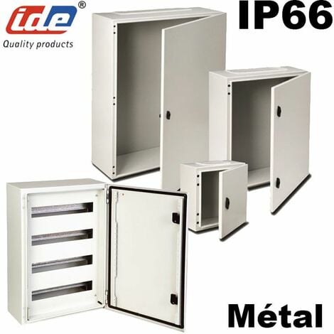 Coffret électrique étanche IP66 en métal IDE Argenta - Dimensions ARGENTA - 2SP (HxLxP) 250x250x150 SANS plaque