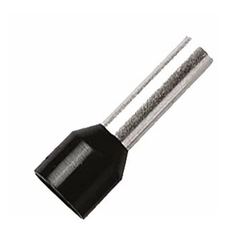 Embout de câblage pour fil souple de 0,5mm² à 95mm² - Section / Couleur - Embout Noir 25mm² - Sachet de 50