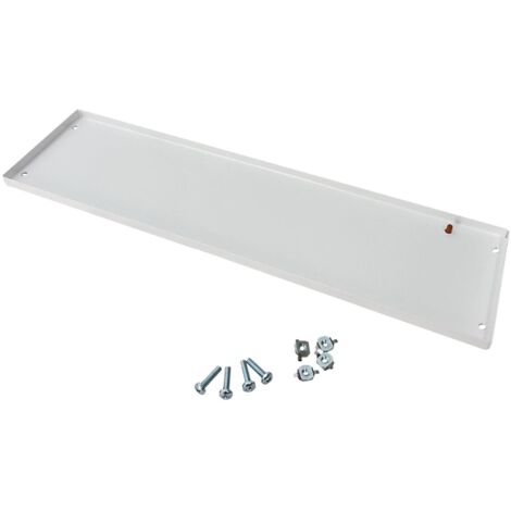 Plastron modulaire métallique 24 modules pour coffret Atlantic - Type - Fixe - H 150mm - Plein