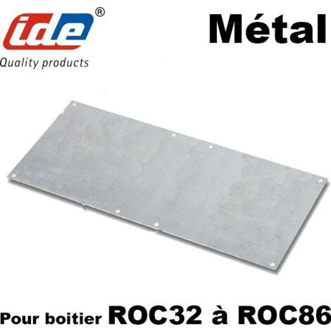 Plaque métallique pour boîtier polyester ROC - Dimensions de la plaque - 310x310mm - ROC44