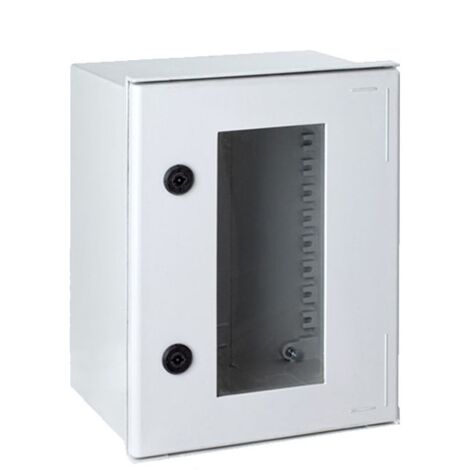 Coffret polyester avec porte transparente IDE étanche IP66 - Dimensions (HxLxP) - IP66 - Vitre polycarbonate - HxLxP  300x250x140