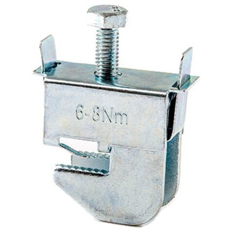 Connecteur équipotentiel pour barrette de terre - Section/barre cuivre - Connexion sans perçage pour  barre 5mm - Fil 16 à 50mm²