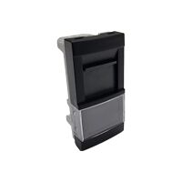 Module avec connecteur RJ45 Cat. 6 UTP 500 MHz pour goulotte - Couleur matériel - Noir mat