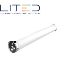 Luminaire industriel LED TUBI 20 à 48W avec driver ON/OFF étanche IP65 - dimensions / puissance - 1200mm - 4000K - 36W Opale - 3200 à 5760lm
