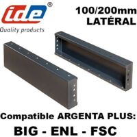 Socle latéral armoire Argenta PLUS hauteur 100 ou 200mm - Format du socle - Socle latéral - H100mm pr armoire profondeur 400mm