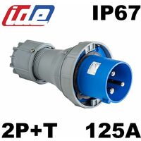 Prise 125a Monophasé 2p+t - étanche Ip67 - Ide