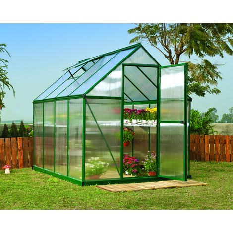 Canopia Mythos Invernadero De Jardín Policarbonato Doble Capa 247X185X208 cm Verde