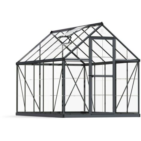 Canopia Harmony Invernadero De Jardín Policarbonato Transparente 306X185X208 cm Gris