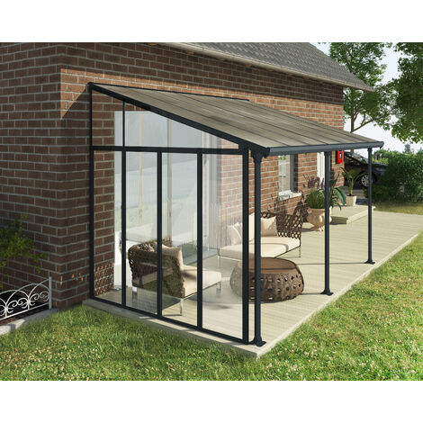 Canopia  Pared Lateral para Pérgola 3m Gris