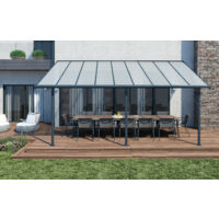 Canopia Olympia Marquesina Pérgola De Aluminio 3X5.5 m Gris