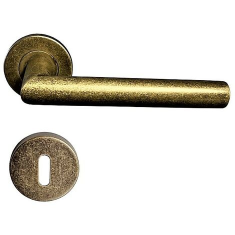 Par de asas de rosa de acero inoxidable "ANTIK GOLD"  +1 Pareja de rosas con agujero de llave