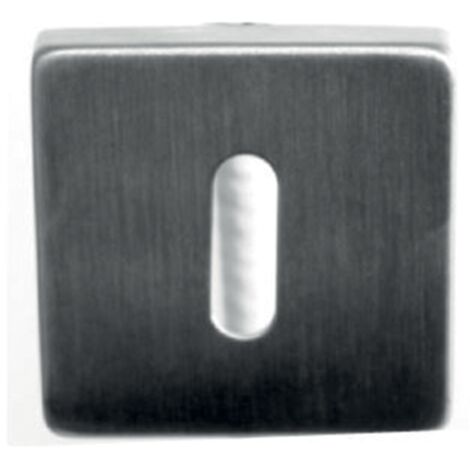 Coppia di rose quadrate in acciaio inox 304 53 x 53 mm - chiave L - 652
