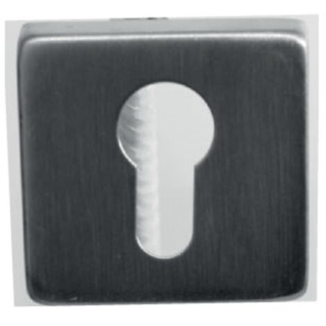Coppia di rose quadrate in acciaio inox 304 53 x 53 mm - chiave i - 653