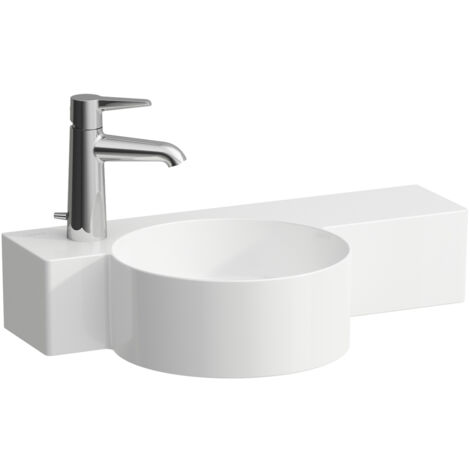 LAUFEN VAL Handwaschbecken, ohne Hahnloch, mit Überlauf,