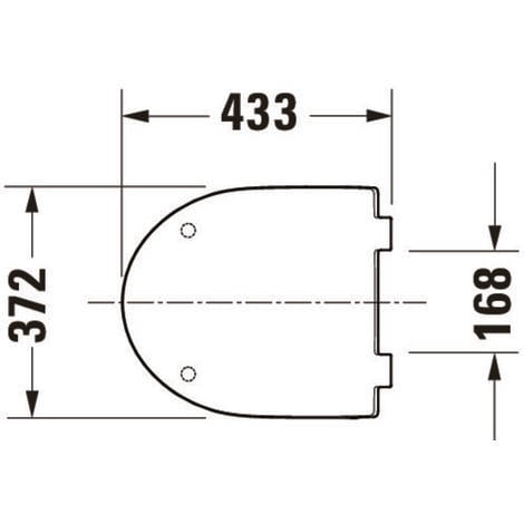 Duravit No.1 WC-Sitz Compact, 369x433mm, abnehmbar, weiß
