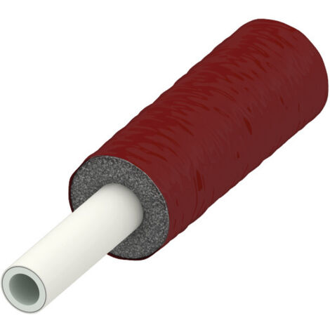 TECElogo Mehrschichtverbundsrohr, vorgedämmt, 9mm Dämmung rot,