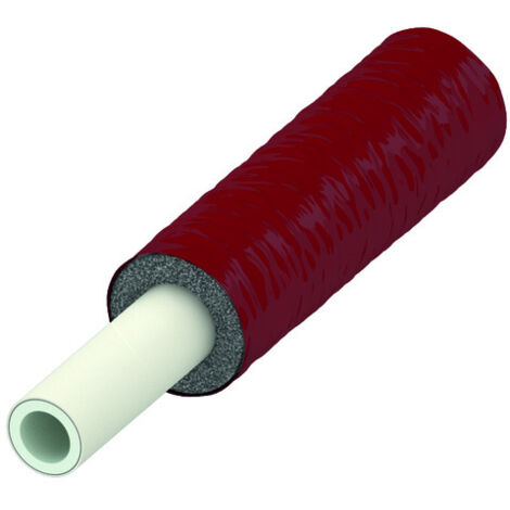 TECElogo Mehrschichtverbundsrohr, vorgedämmt, 6mm Dämmung rot,