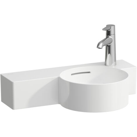LAUFEN VAL Handwaschbecken, ohne Hahnloch, mit Überlauf,