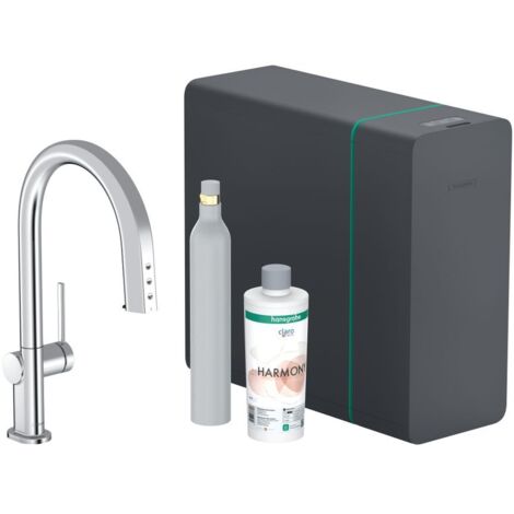 hansgrohe Aqittura M91 Küchenmischer, Starter Set, Sodasystem