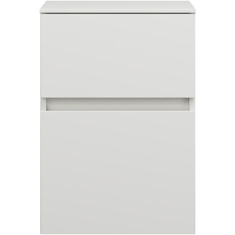 burgbad Lin20 Unterschrank, 2 Auszüge, 400x407x580mm, (1/2)