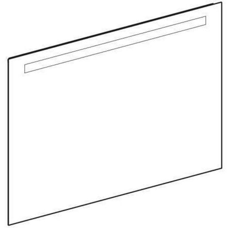 Geberit Option Basic Square Lichtspiegel, Beleuchtung oben, (1/5)