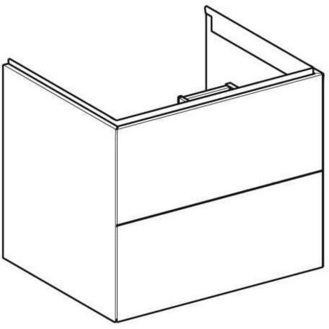 Geberit ONE Waschtischunterschrank, 2 Schubladen, 59,2x50,4x47cm,