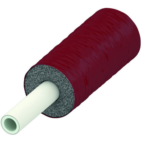 TECElogo Mehrschichtverbundsrohr, vorgedämmt, 13mm Dämmung, rot,