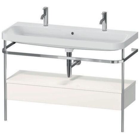 Duravit Happy D.2 Plus c-shaped Set mit Metallkonsole und (1/4)