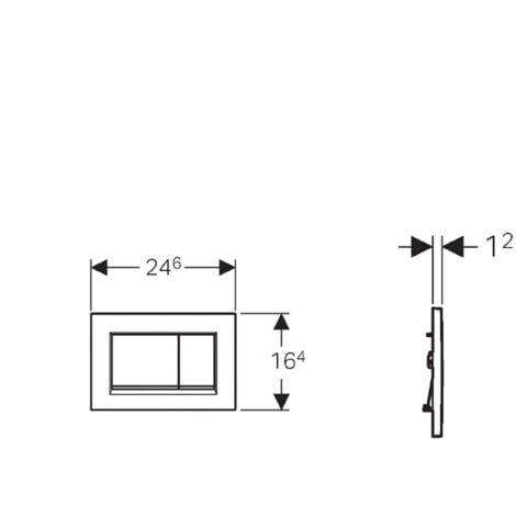 Geberit Sigma30 Betätigungsplatte, für 2-Mengen-Spülung,