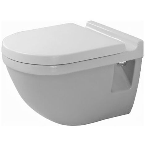 Duravit Starck 3 Wand-WC 540x365x355mm, Weiß Hochglanz, 6l, Flachspüler, geschlossen, waagerecht