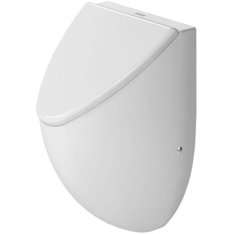 Duravit Urinal Deckel Universal 307x291x38mm, Weiß, Absenkautomatik, Chrom Scharnier