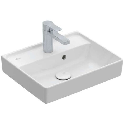 Villeroy & Boch Collaro Handwaschbecken, 1 Hahnloch, mit